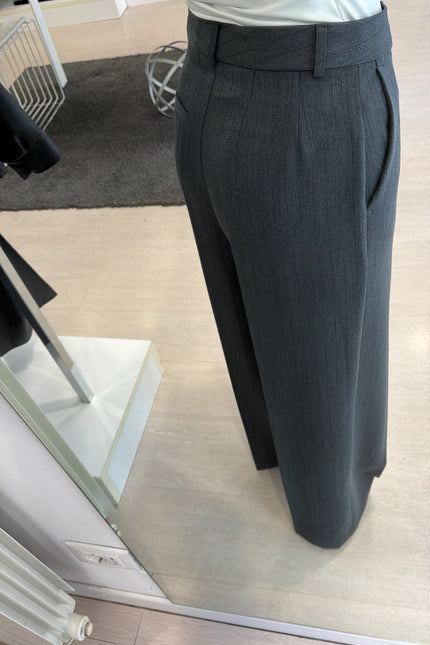 Pantalone antracite micro-gessato completo kn
