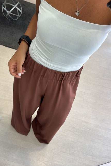 Pantalone viscosa tabacco cc