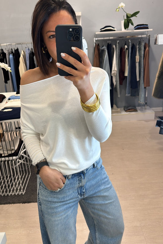 Maglia shiffer bianca