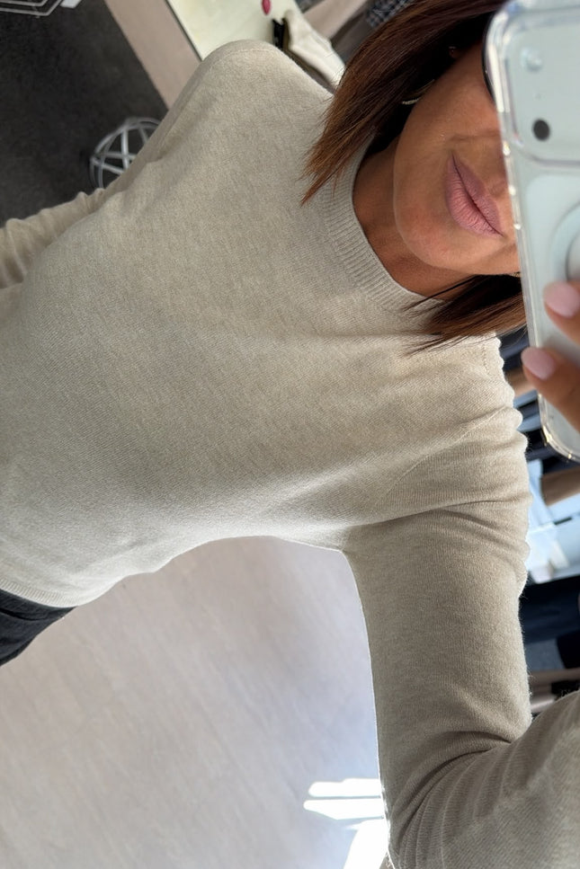 Maglia girocollo cashmere kk
