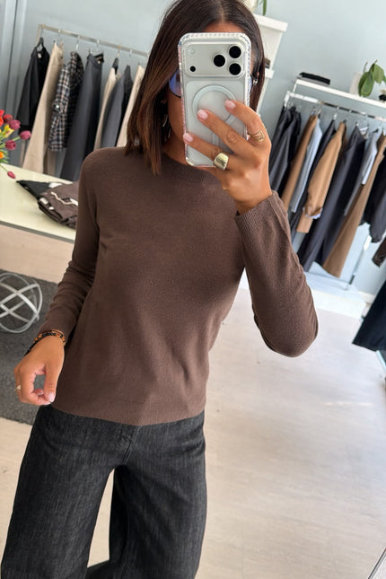 Maglia girocollo cioccolato kk