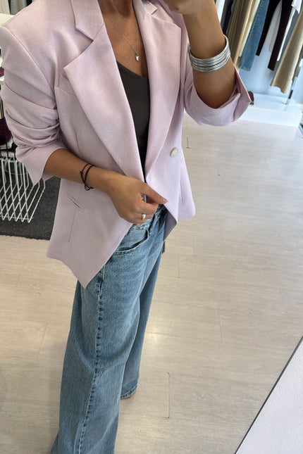 Jeans dritto vita incrociata cc