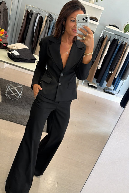 Giacca slim completo Nero Kn