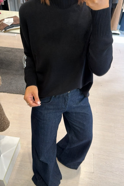 Lupetto oversize Nero Kn
