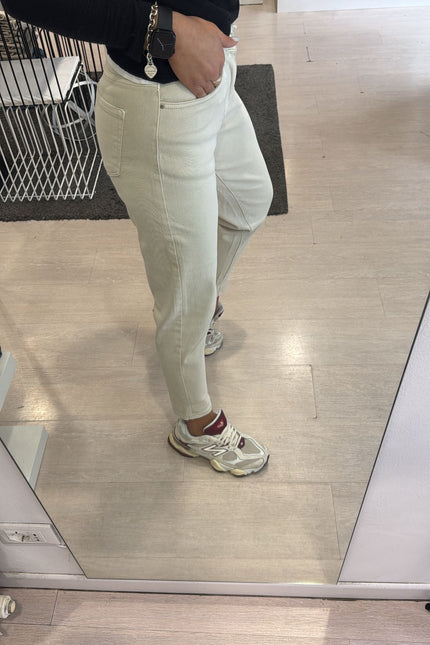 Denim slim fit sabbia