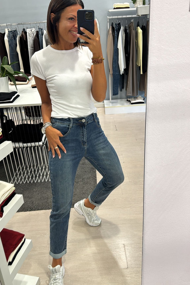 Jeans slim fit scuro