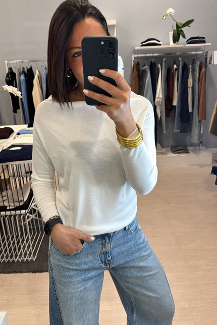 Maglia shiffer bianca