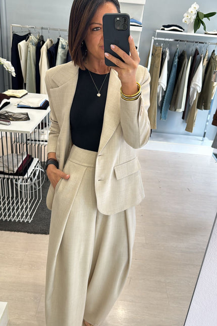 Giacca completo sabbia