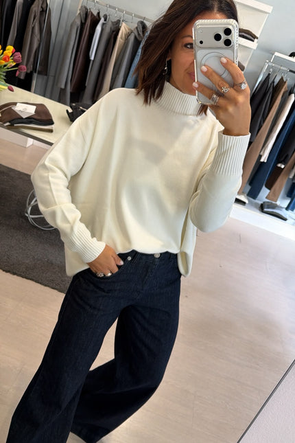 Lupetto oversize Bianco Kn