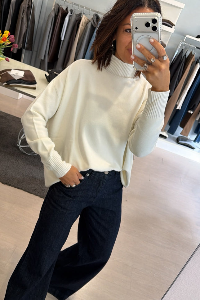 Lupetto oversize Bianco Kn