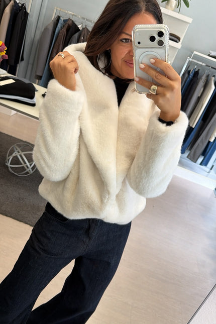 Pelliccia eco bianca yl
