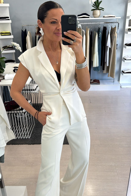 Pantalone completo bianco kk