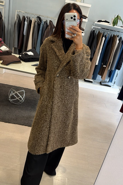 Cappotto Mid-Lenght Bouclè Ak