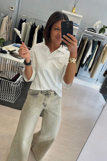 Jeans wide leg vintage wash