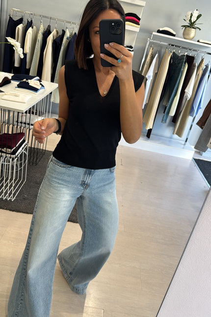 Gilet spalla imbottita nero