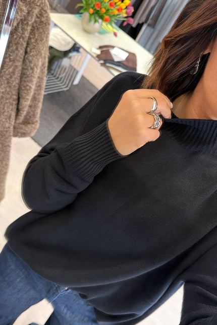 Lupetto oversize Nero Kn