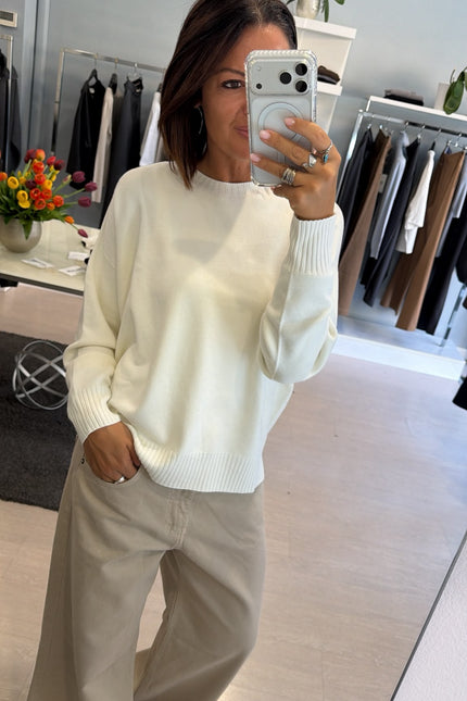 Girocollo bianco kn