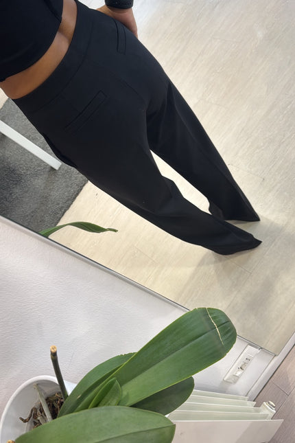 Pantalone completo punto milano nero kn