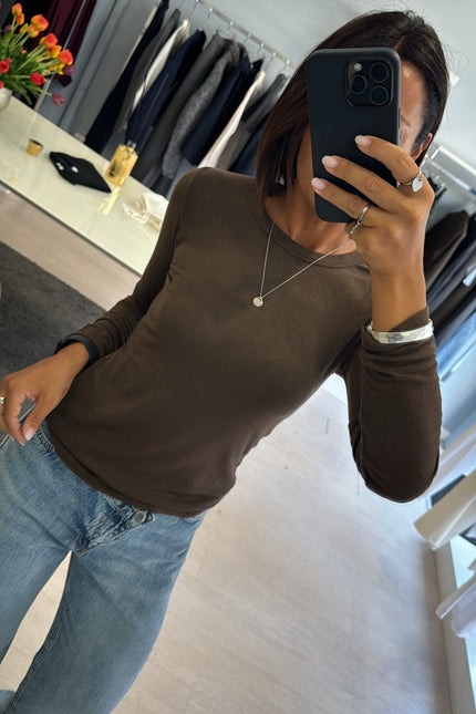 Maglia girocollo moka kn