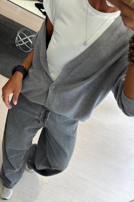 Jeans grigio palazzo kk