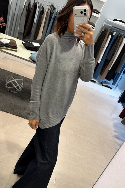 Lupetto oversize Grigio Kn
