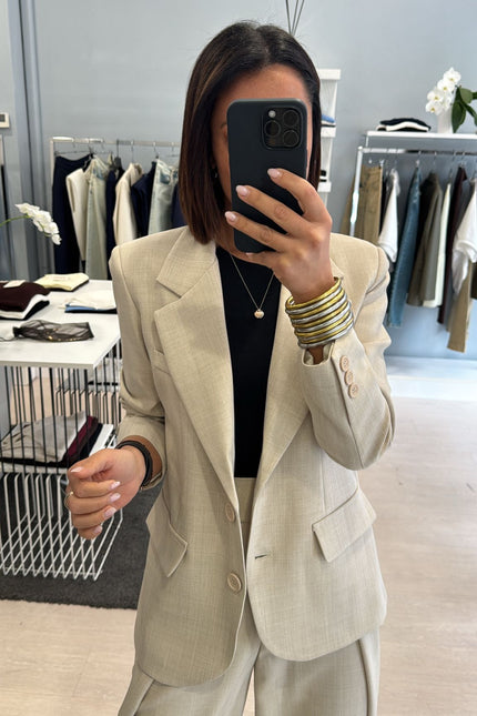 Giacca completo sabbia