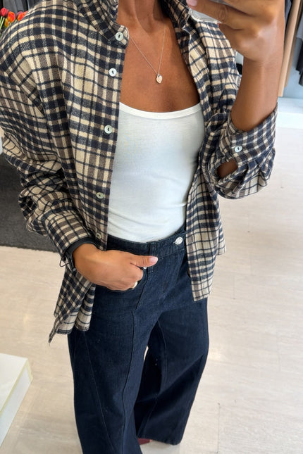 Camicia check blue cc