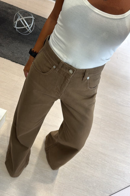 Jeans wide leg kaki kk