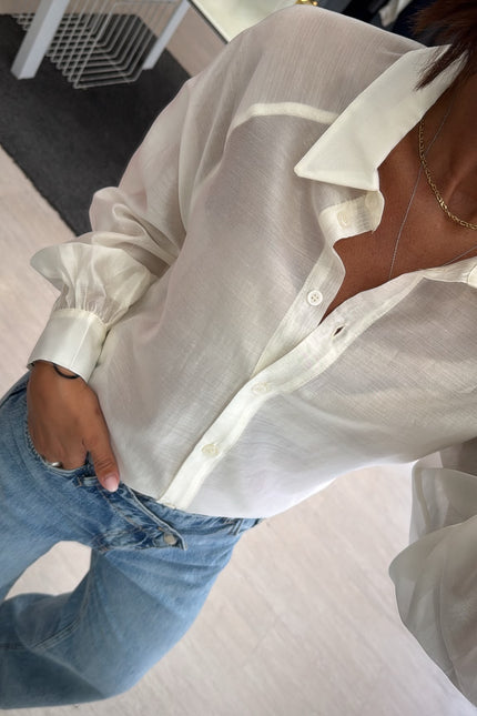 Camicia Lyocell latte ak