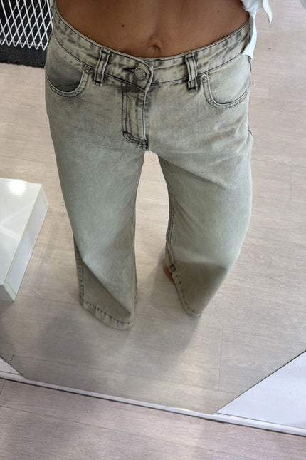 Jeans wide leg vintage wash
