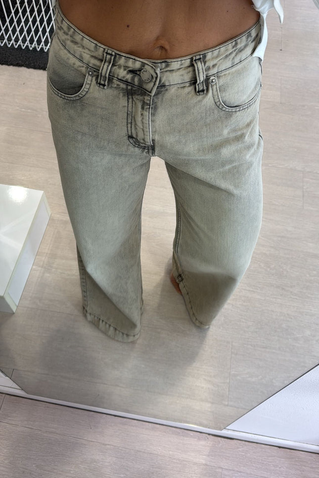 Jeans wide leg vintage wash