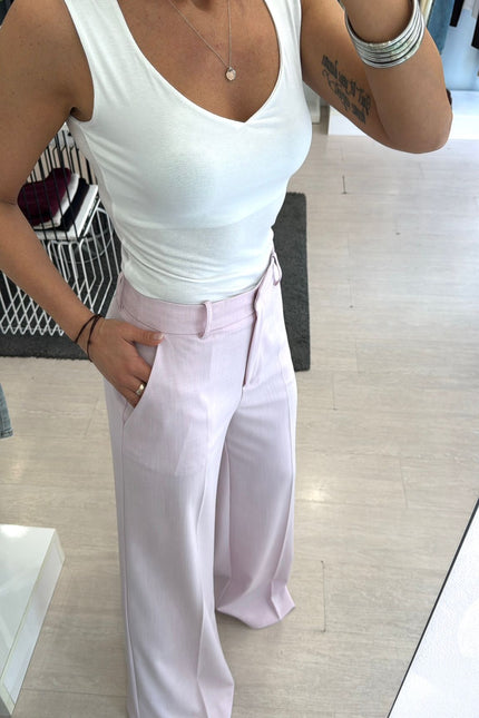 Pantalone completo melange rosa kk