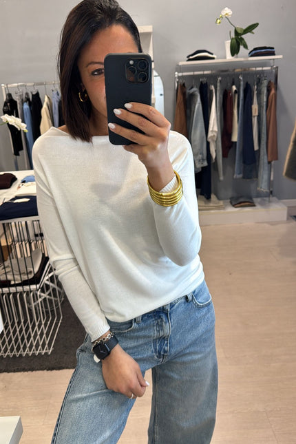 Maglia shiffer bianca