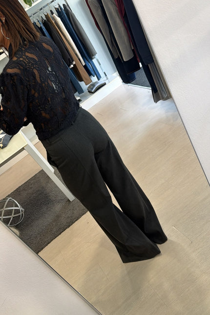 Pantalone wide-leg Antracite Kn