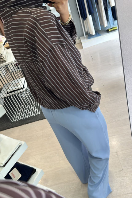 Camicia cioccolato oversize cc