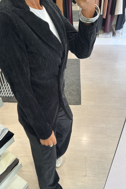 Pantalone velluto nero