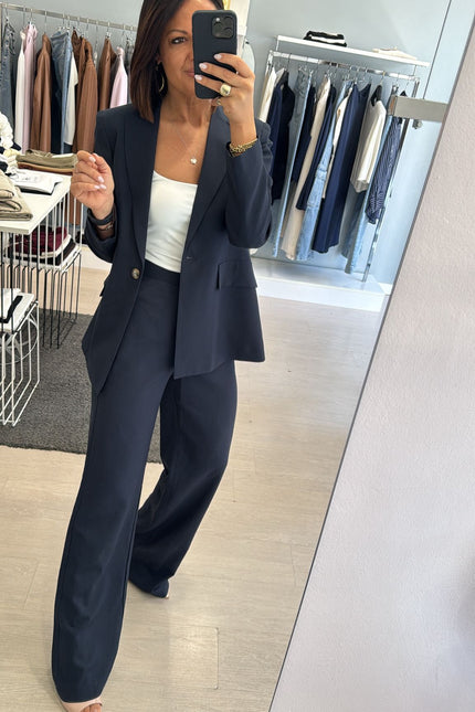 Pantalone completo blu navy ak