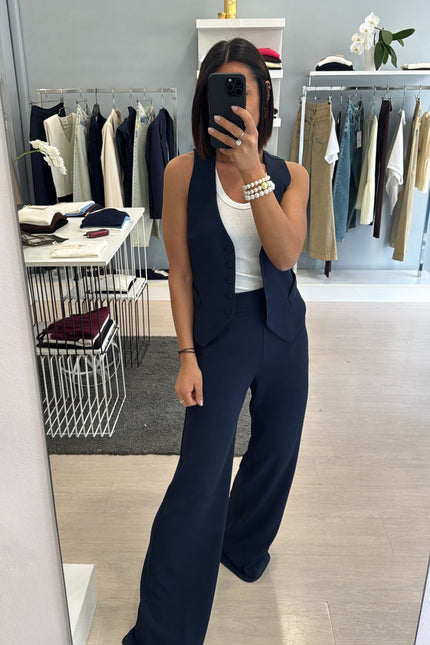 Gilet completo blu kn