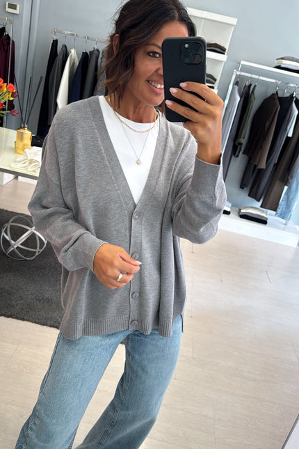 Cardigan over grigio kn