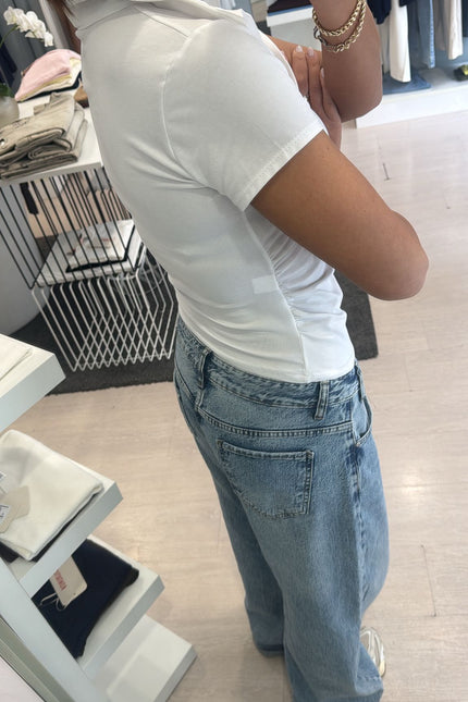 Polo bianca slim cc