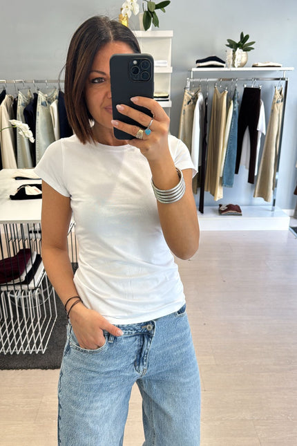 T-shirt slim bianca cc