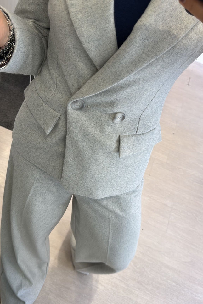 Giacca grigio melange