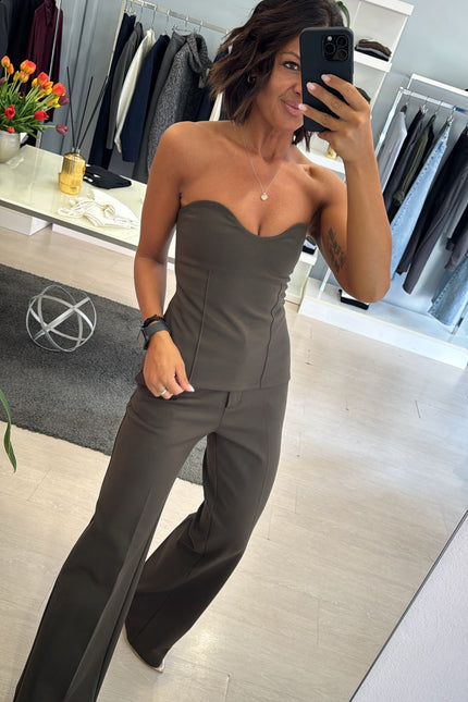 Pantalone completo punto milano verde militare kn
