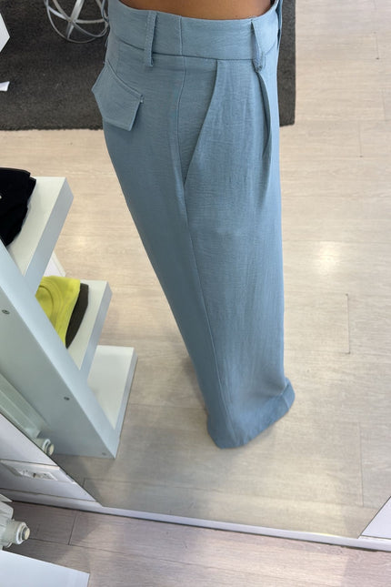 Pantalone modal azzurro cc