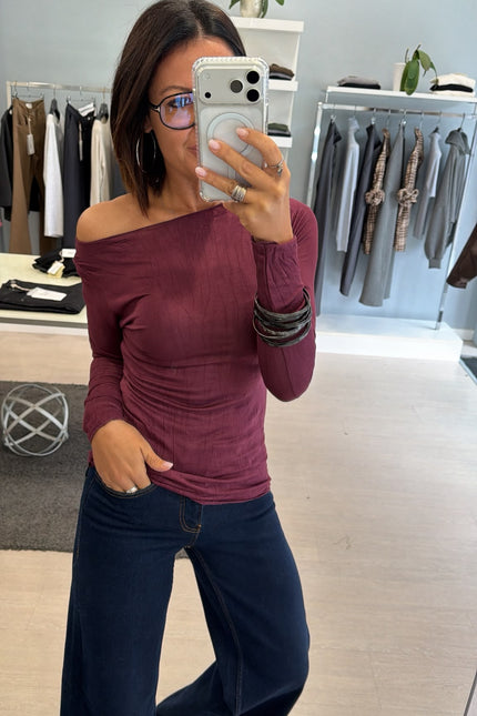 Maglia bordeaux fiammata kk
