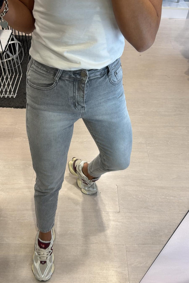 Denim slim fit grigio