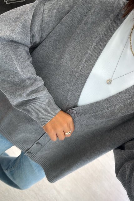 Cardigan over grigio kn