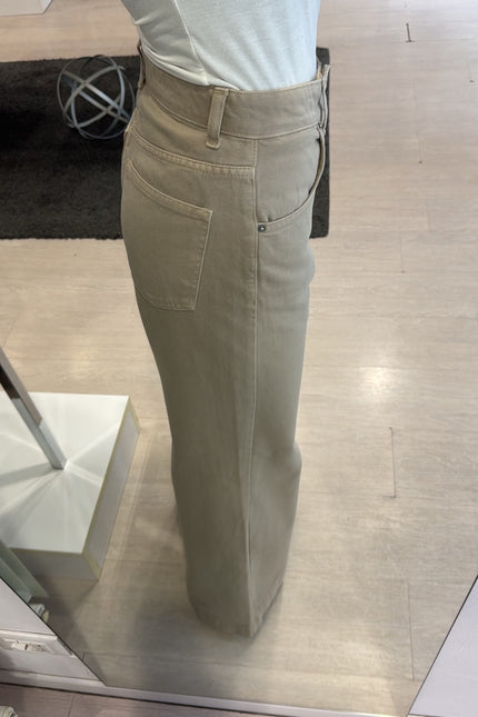 Jeans wide leg sabbia kk