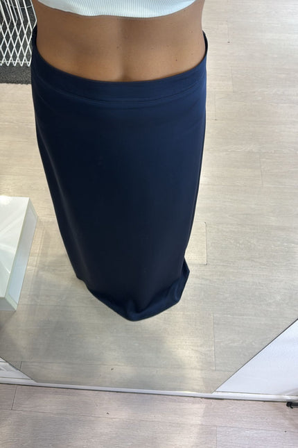 Gonna in satin blu kk
