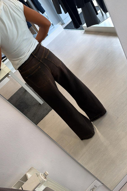Jeans wide leg moro sfumato kk